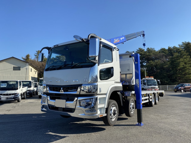 三菱 スーパーグレート 大型 車両重機運搬 セルフローダー 2KG-FS70HZ