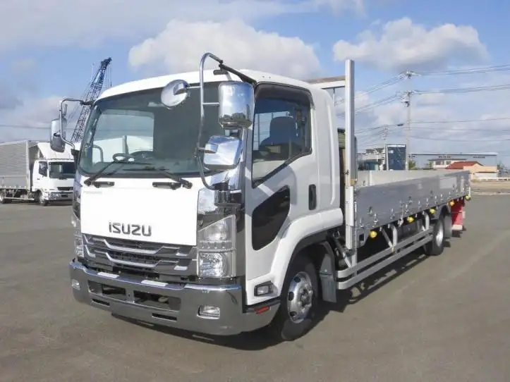 いすゞ フォワード 中型/増トン 平ボディ アルミブロック ベッド の中古トラック【車両No.181225】