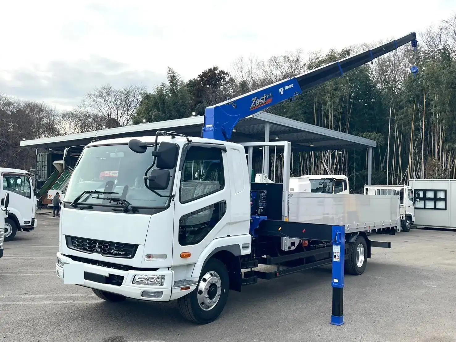 三菱 ファイター 中型/増トン クレーン付 アルミブロック 5段の中古トラック画像1