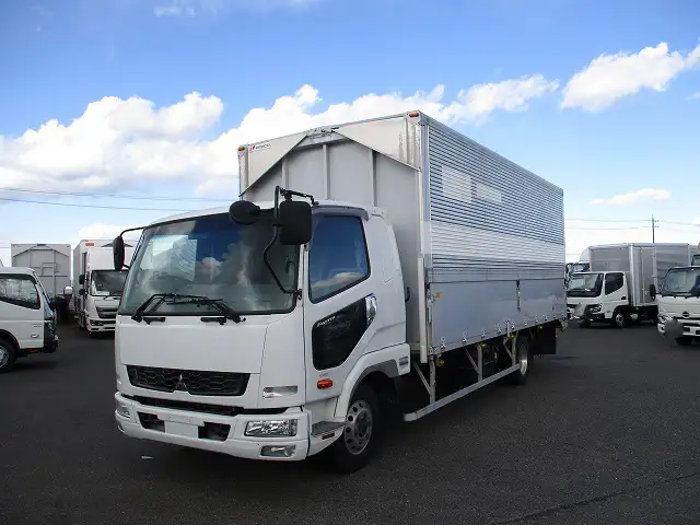 三菱 ファイター 中型/増トン ウイング ベッド SKG-FK61Fの中古トラック画像1
