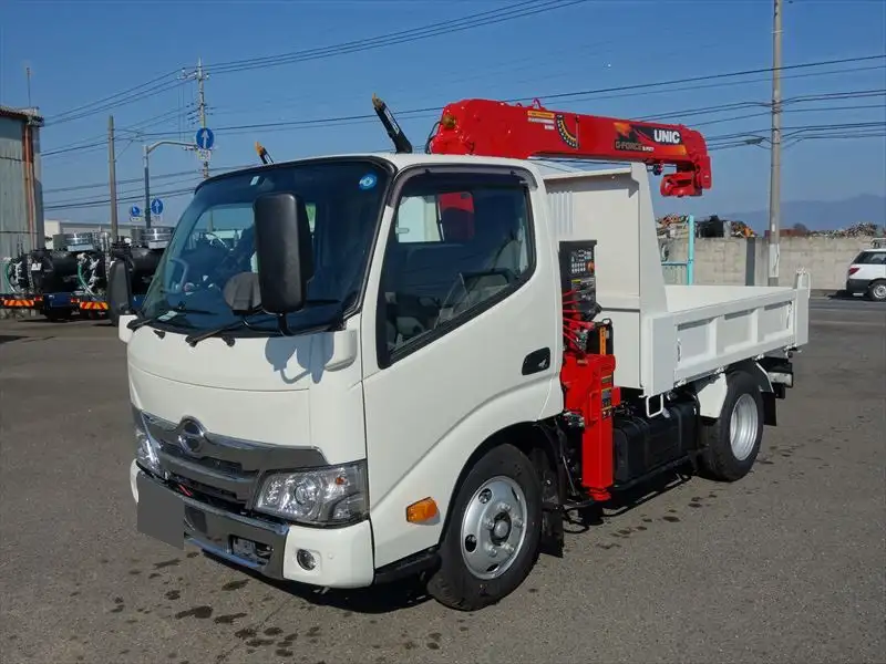 日野 デュトロ 小型 ダンプ 強化 クレーン付き｜画像1