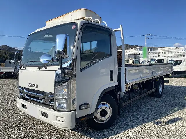 いすゞ エルフ 小型 平ボディ 床鉄板 PKG-NPR75Nの中古トラック画像1