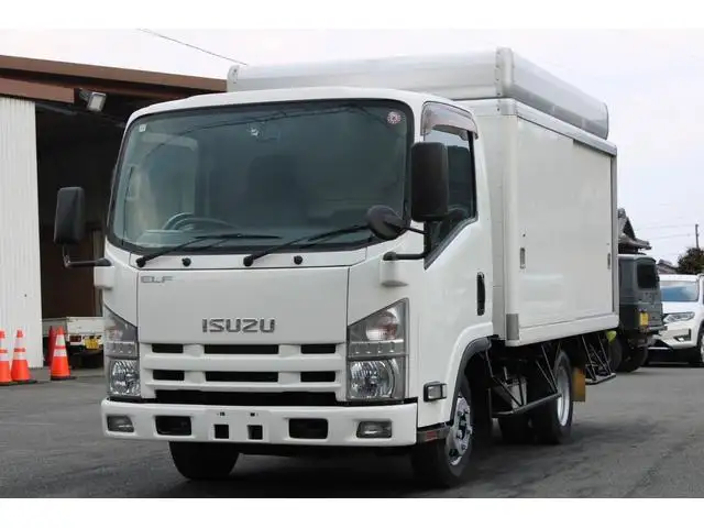 いすゞ エルフ 小型 アルミバン ボトルカー サイドドア｜画像1