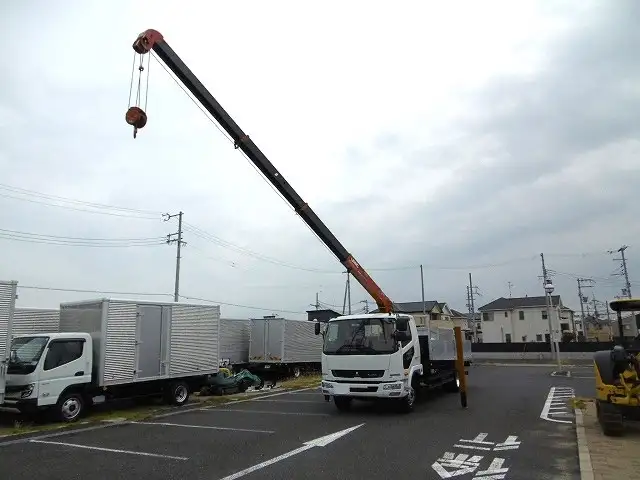 三菱 ファイター 中型/増トン 車両重機運搬 4段クレーン ラジコンの中古トラック画像8