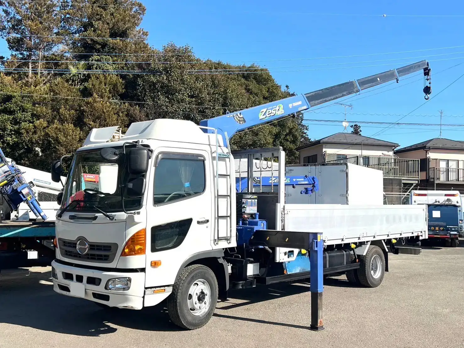日野 レンジャー 中型/増トン クレーン付 アルミブロック 4段｜画像1