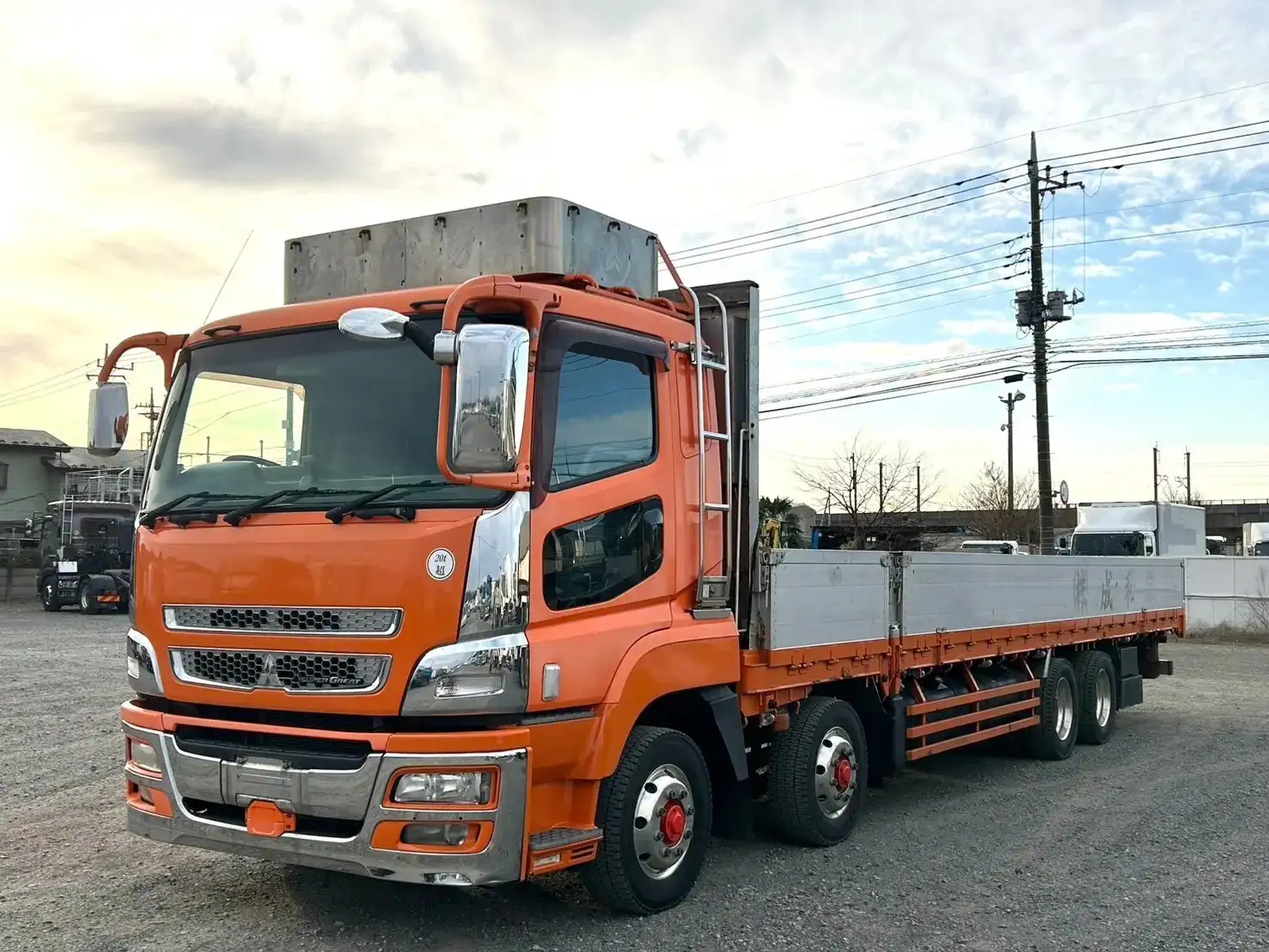 三菱 スーパーグレート 大型 平ボディ QKG-FS54VZ の中古