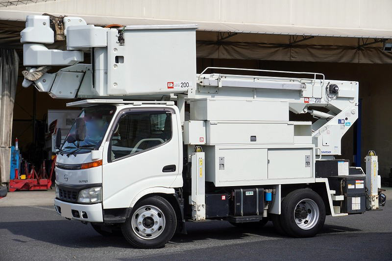 日野 デュトロ 小型 高所・建柱車 高所作業車 PB-XZU354E