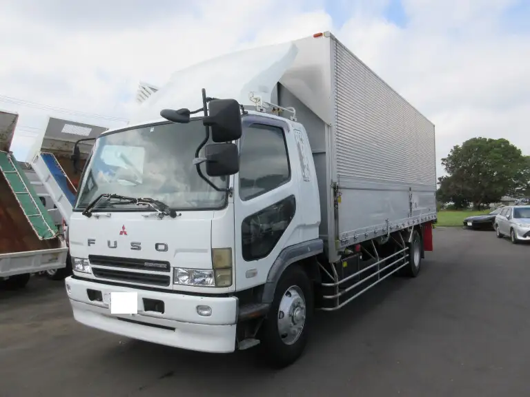 三菱 ファイター 中型/増トン ウイング ベッド PJ-FM62FMZの中古トラック画像1