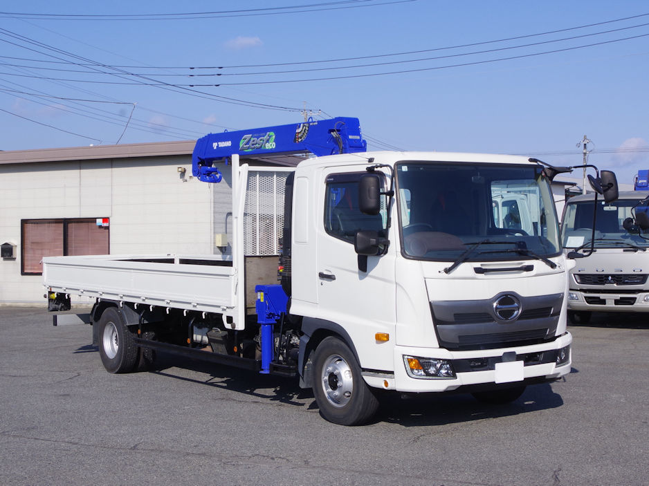 日野 レンジャー 中型/増トン クレーン付 床鉄板 4段の中古トラック画像2