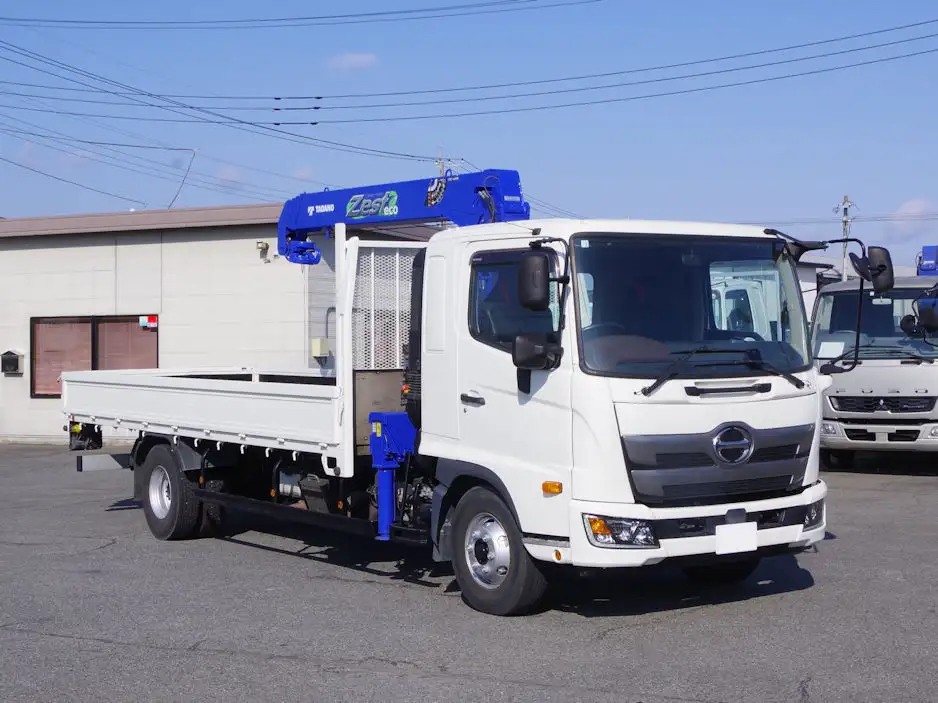 日野 レンジャー 中型/増トン クレーン付 床鉄板 4段の中古トラック画像2