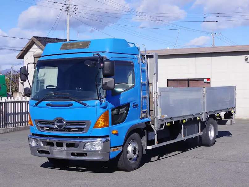 日野 レンジャー 中型/増トン 平ボディ 床鉄板 アルミブロックの中古トラック画像1