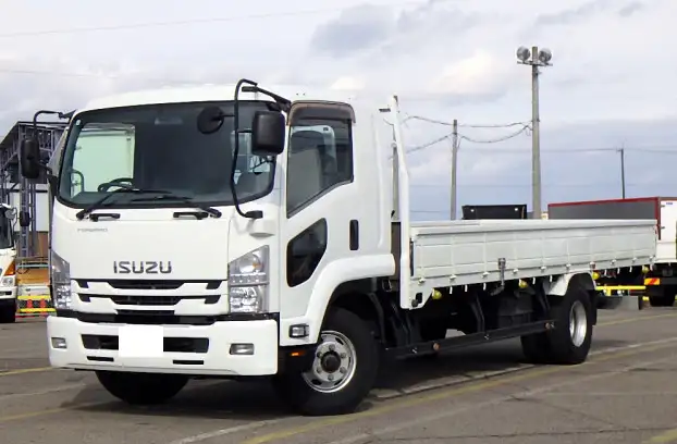 いすゞ フォワード 中型/増トン 平ボディ ベッド TKG-FRR90S2の中古トラック画像1
