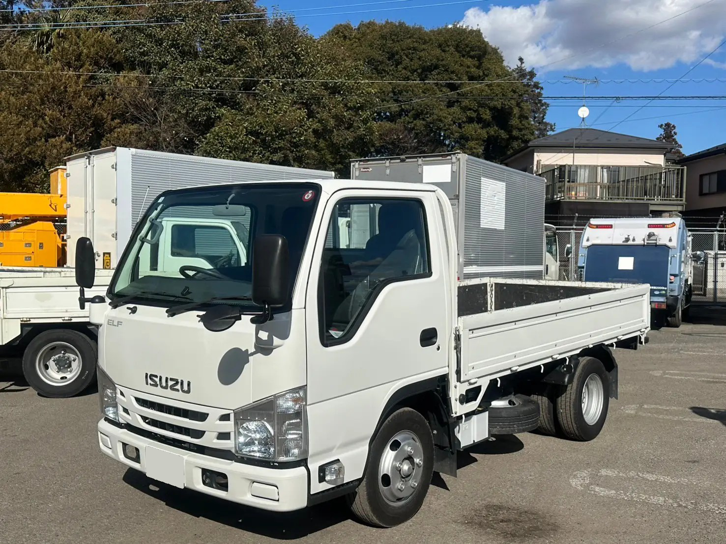 いすゞ エルフ 小型 平ボディ 10尺 TPG-NJR85A