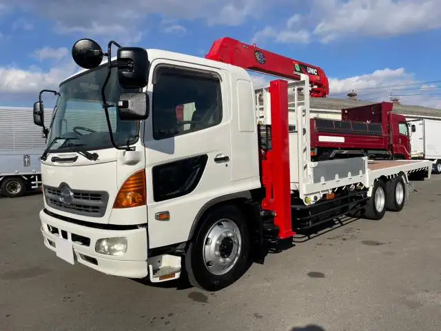 日野 レンジャー 中型/増トン 車両重機運搬 3段クレーン ラジコンの中古トラック画像1