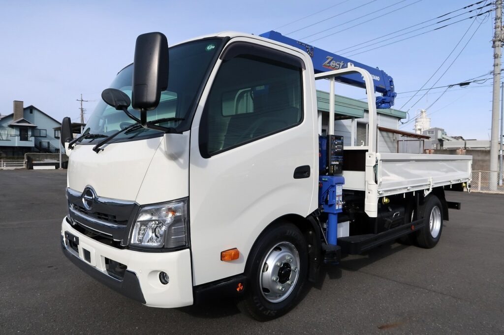日野 デュトロ 小型 クレーン付 ワイドロング 2PG-XZU712M