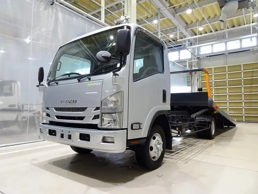 いすゞ エルフ 小型 車両重機運搬 ラジコン ウインチの中古トラック画像3