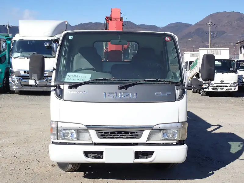 いすゞ エルフ 小型 クレーン付 床鉄板 3段の中古トラック画像2