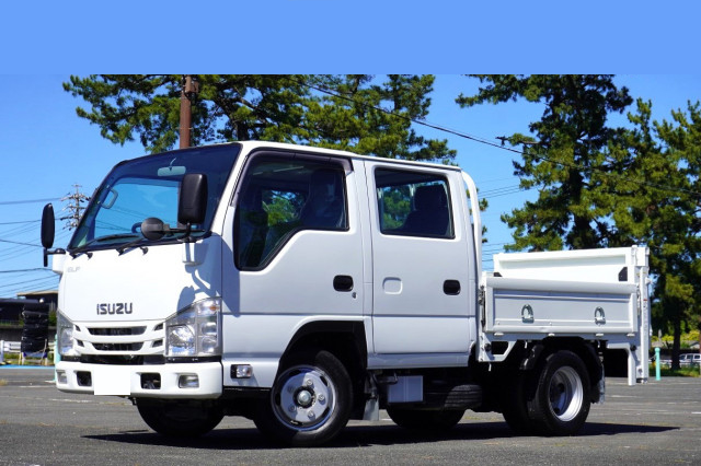 いすゞ エルフ 小型 平ボディ Wキャブ(ダブルキャブ) パワーゲート｜画像1