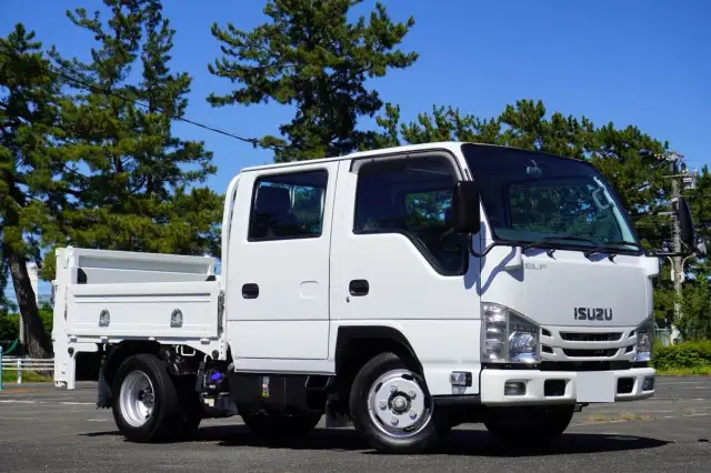 いすゞ エルフ 小型 平ボディ Wキャブ パワーゲートの中古トラック画像2