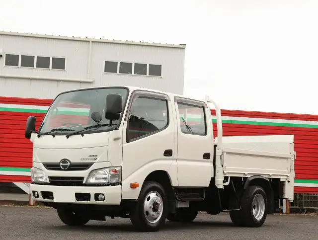 日野 デュトロ 小型 平ボディ Wキャブ パワーゲートの中古トラック画像1