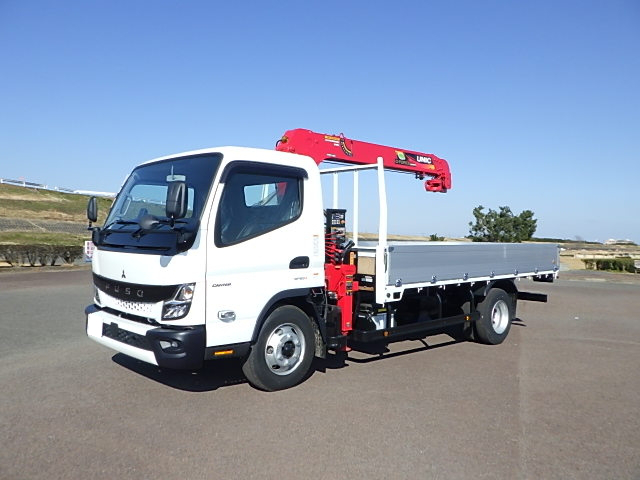 三菱 キャンター 小型 クレーン付 アルミブロック 4段｜画像1
