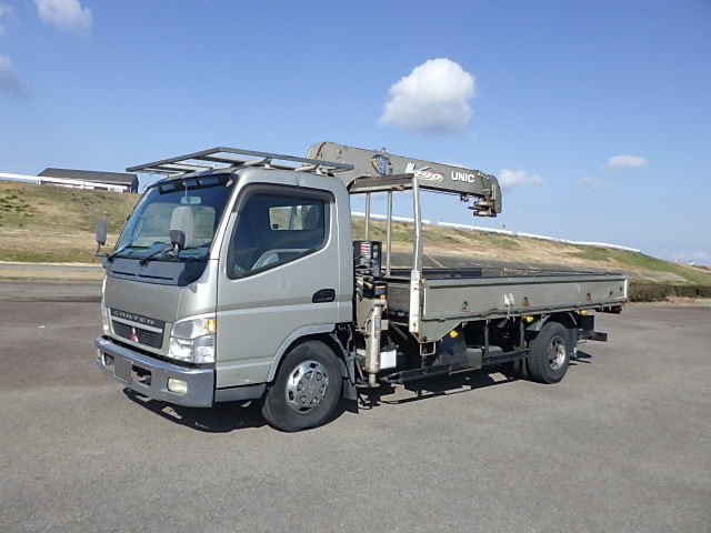 三菱 キャンター 小型 クレーン付 超ロング KK-FE83EGN