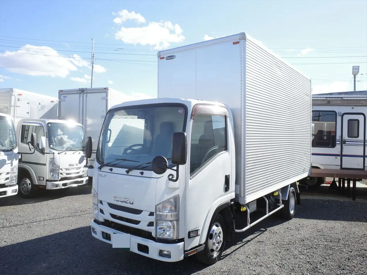 いすゞ エルフ 小型 アルミバン TRG-NLR85AN H27の中古トラック画像1