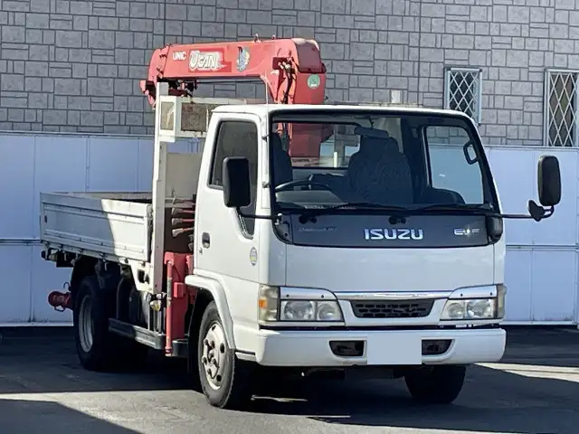 いすゞ エルフ 小型 クレーン付 床鉄板 4段の中古トラック画像2