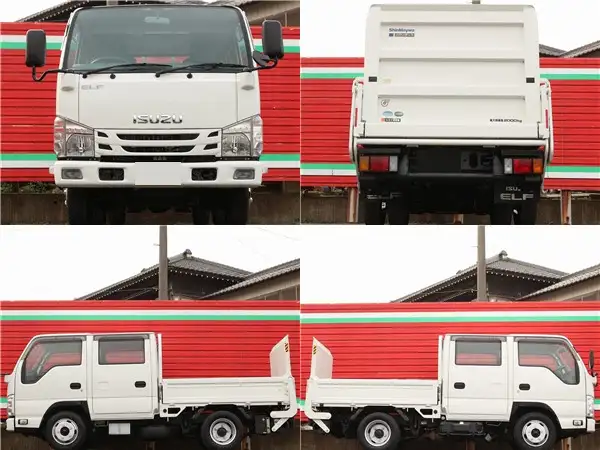 いすゞ エルフ 小型 平ボディ Wキャブ パワーゲートの中古トラック画像5