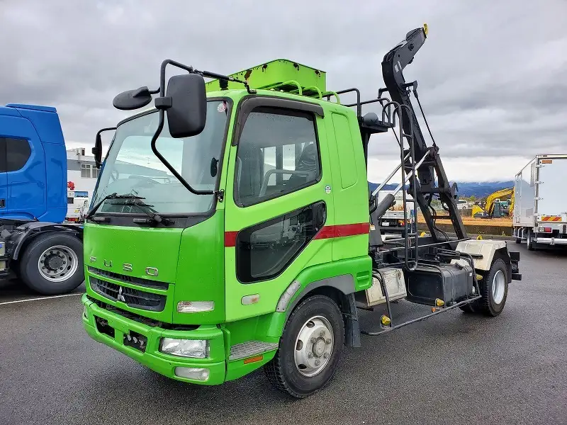 三菱 ファイター 中型/増トン アームロール ツインホイスト PDG-FK61R｜画像1