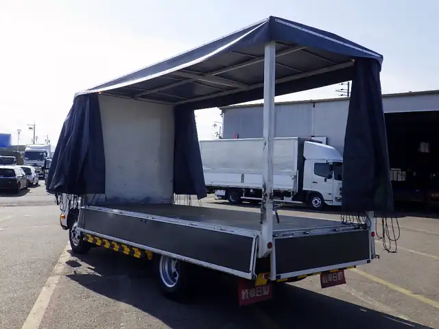 日野 デュトロ 小型 平ボディ 幌 TKG-XZU650Mの中古トラック画像8