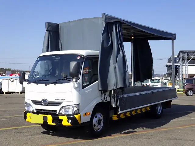 日野 デュトロ 小型 平ボディ 幌 TKG-XZU650Mの中古トラック画像6