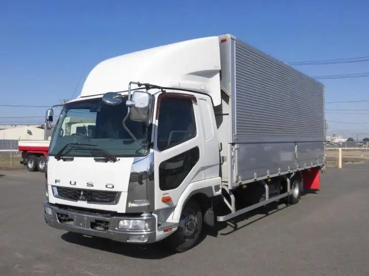 三菱 ファイター 中型/増トン ウイング ベッド TKG-FK61Fの中古トラック画像1
