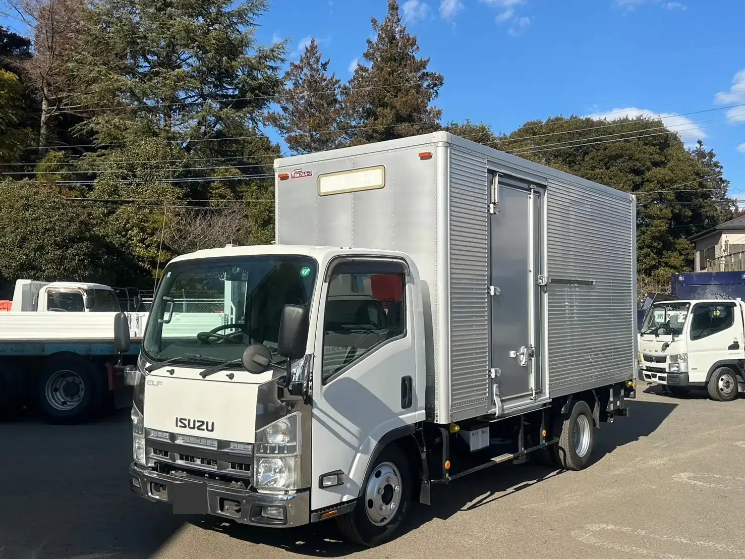 いすゞ エルフ 小型 アルミバン パワーゲート サイドドアの中古トラック画像1