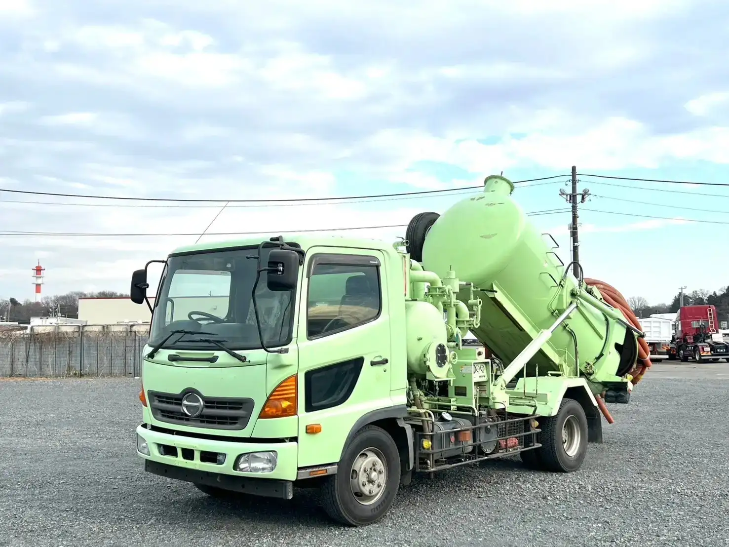 日野 レンジャー 中型/増トン タンク車 汚泥吸引車 SDG-GC7JEAAの中古トラック画像1