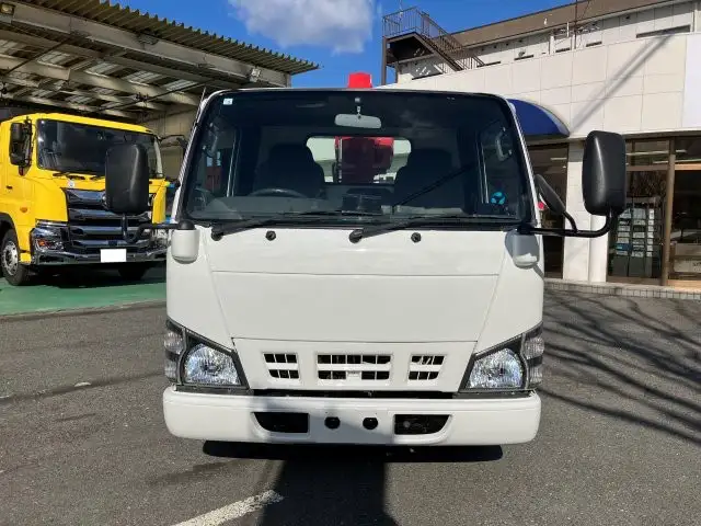 いすゞ エルフ 小型 クレーン付 床鉄板 3段の中古トラック画像2