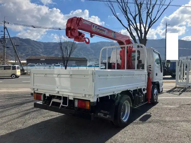 いすゞ エルフ 小型 クレーン付 床鉄板 3段の中古トラック画像3