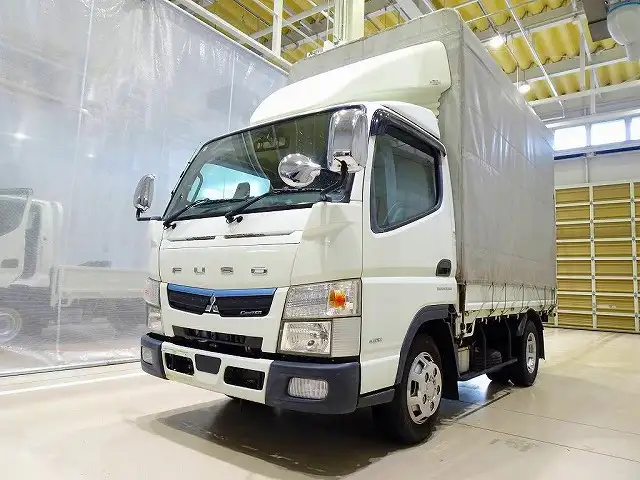 三菱 キャンター 小型 平ボディ 幌 2RG-FBA20｜画像1