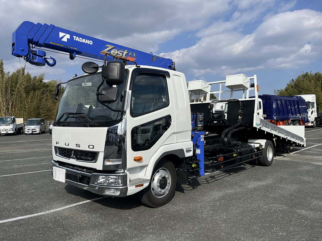 三菱 ファイター 中型/増トン 車両重機運搬 セーフティーローダー 2KG-FK62FZ