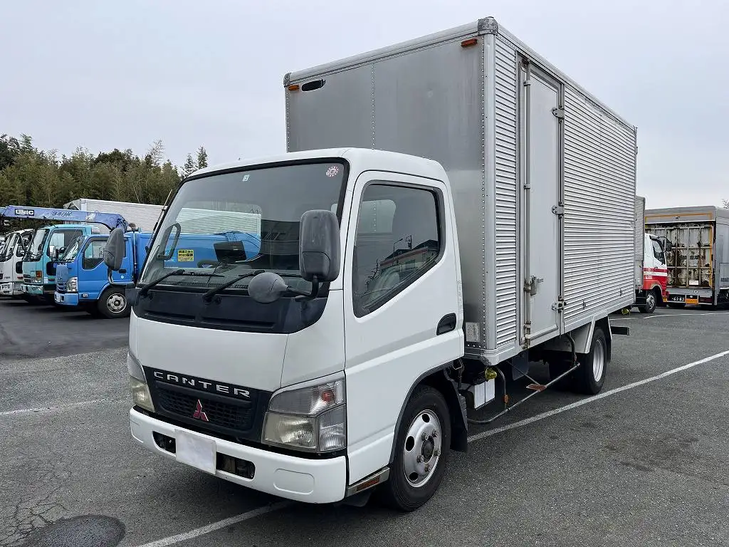 三菱 キャンター 小型 アルミバン サイドドア PA-FE72DEVの中古トラック画像1