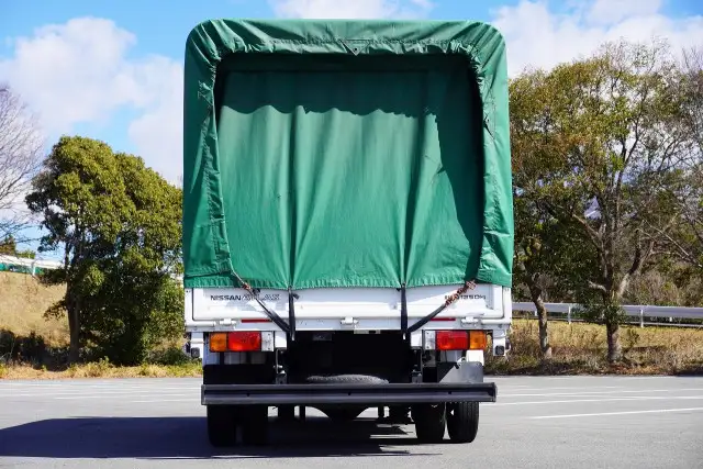 日産 アトラス 小型 平ボディ Wキャブ 幌の中古トラック画像4