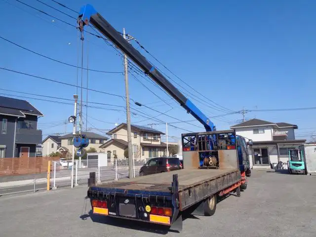 三菱 ファイター 中型/増トン 車両重機運搬 3段クレーン ラジコンの中古トラック画像7