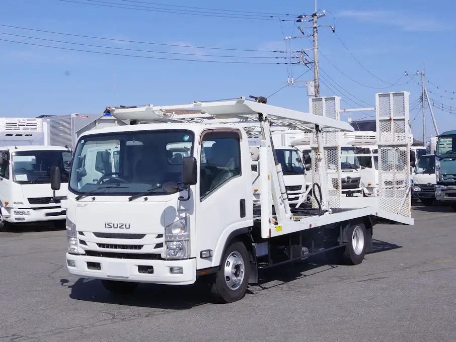 いすゞ エルフ 小型 車両重機運搬 ラジコン ウインチの中古トラック画像1