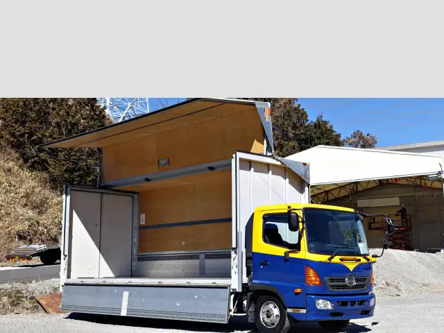 日野 レンジャー 中型/増トン ウイング センターローラー TKG-FC9JKAA｜画像1