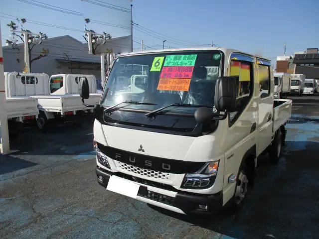 三菱 キャンター 小型 平ボディ Wキャブ 2RG-FBA20の中古トラック画像1