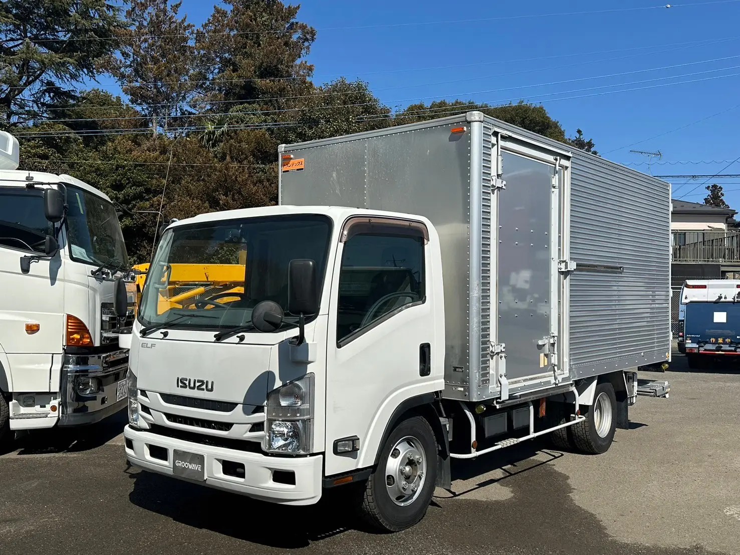 いすゞ エルフ 小型 アルミバン ワイドロング TPG-NPR85YN