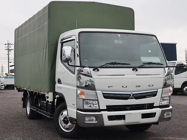 三菱 キャンター 小型 平ボディ 幌 TPG-FEB50の中古トラック画像2
