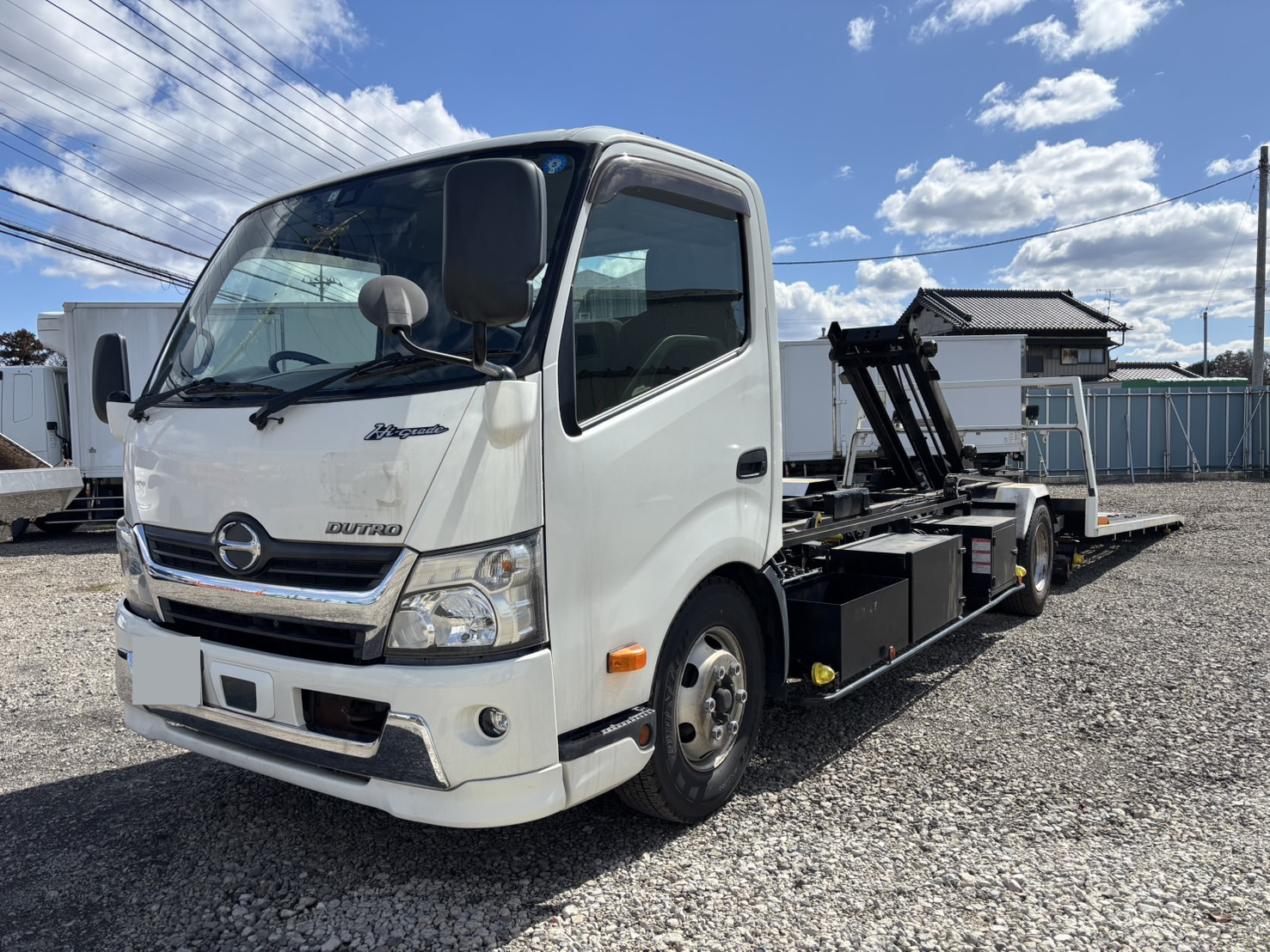 日野 デュトロ 小型 車両重機運搬 セーフティーローダー 2KG-XZU730M