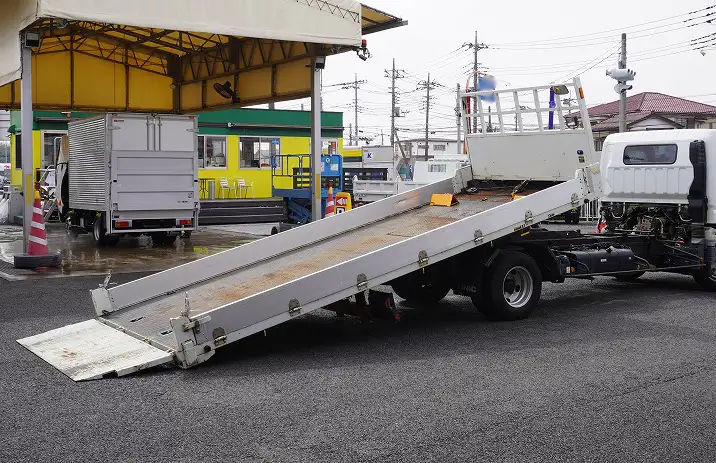 三菱 キャンター 小型 車両重機運搬 ラジコン ウインチの中古トラック画像4