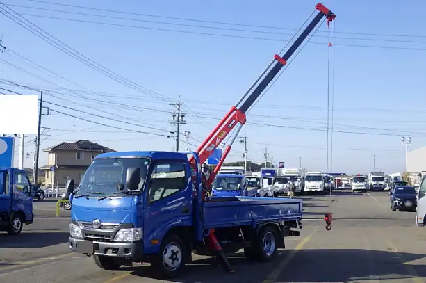 トヨタ トヨエース 小型 クレーン付 横置簡易クレーン 床鉄板｜画像1